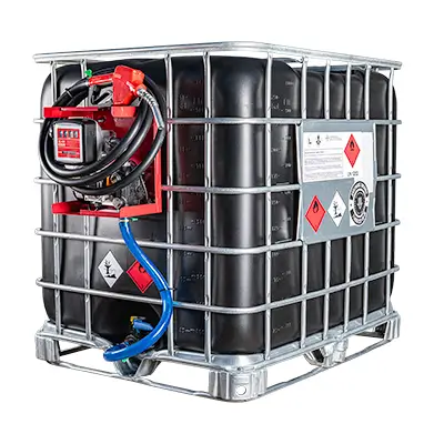 Мини АЗС черная для дизельного топлива на 220 вольт