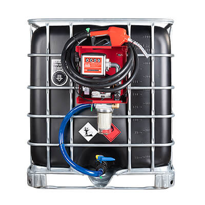 Мини АЗС черная для дизельного топлива на 220 вольт